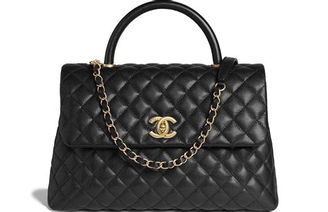 chanel classic flap bag all black|Large Classic Handbag Grained Calfskin & Gold.